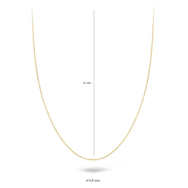 Blush Ketting 3058YGO/45