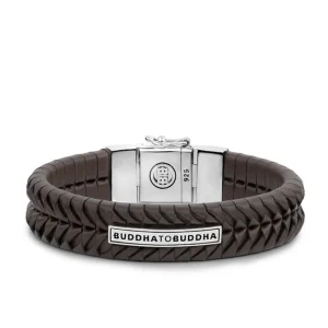 Buddha To Buddha Armband 161 Komang Leather Brown