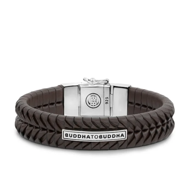 Buddha To Buddha Armband 161 Komang Leather Brown
