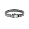 Buddha To Buddha Armband J070br Ss Ben Xs Black Rhodium Shine Silver