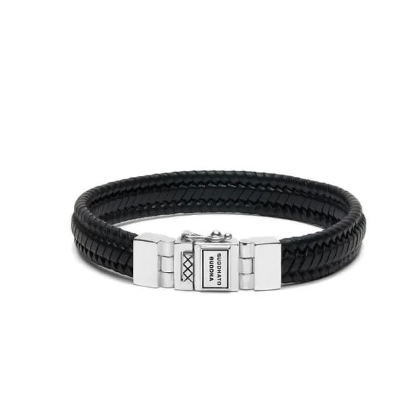 Buddha To Buddha Armband 181bl Edwin Small Leather Black