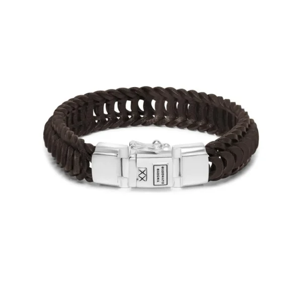 Buddha To Buddha Armband 122br Lars Leather Bracelet Brown