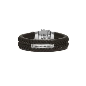 Buddha To Buddha Armband 161 Komang Leather Brown