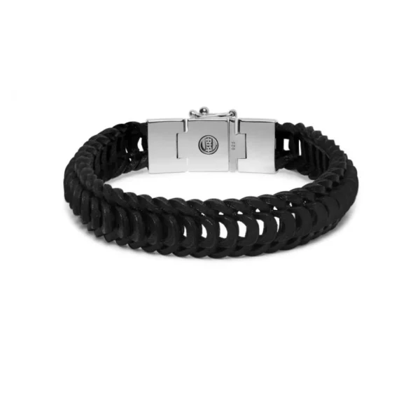 Buddha To Buddha Armband 122bl Lars Leather Black