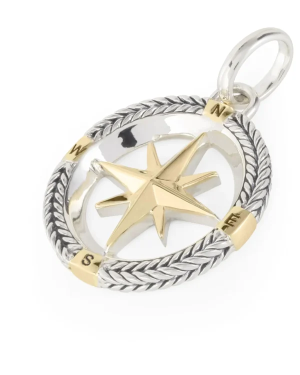Buddha to Buddha Bedel 680 Barbara Compass Pendant Bicolor