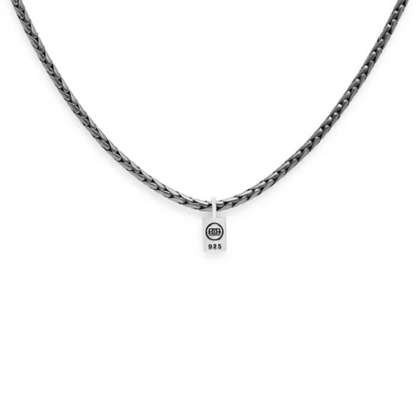 Buddha To Buddha Ketting 718brs George Xs Black Rhodium 60 Cm