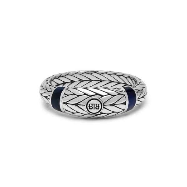 Buddha to Buddha Ring 619 Ellen Stone Tigereye Navy
