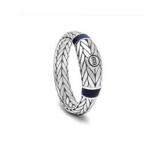 Buddha to Buddha Ring 619 Ellen Stone Tigereye Navy