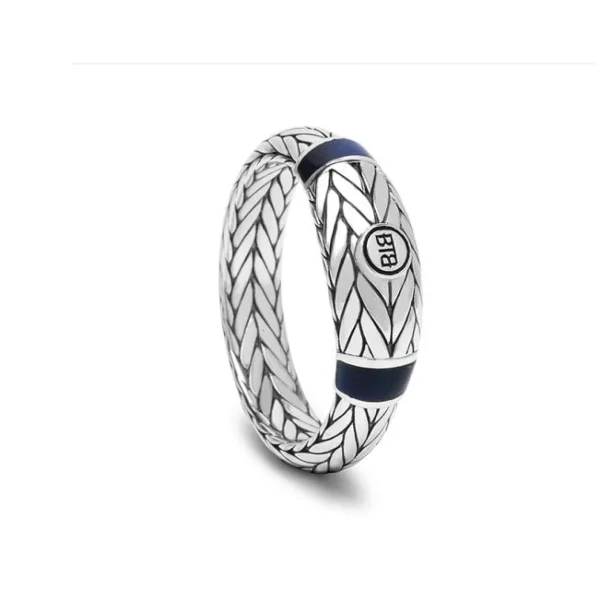 Buddha to Buddha Ring 619 Ellen Stone Tigereye Navy