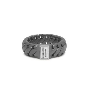 Buddha To Buddha Ring 542brs Ben Small Black Rhodium Silver