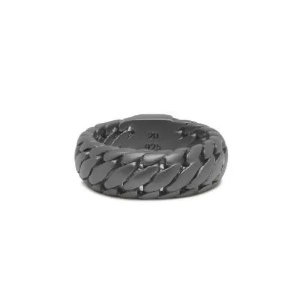 Buddha To Buddha Ring 542brs Ben Small Black Rhodium Silver