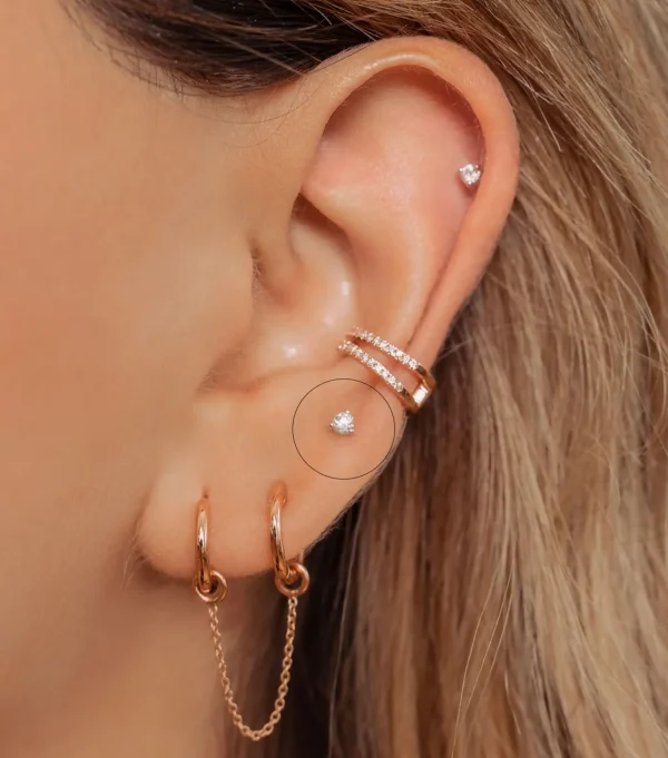 Culet 0.05 Carat Brilliant Cut Piercing GCJ1298