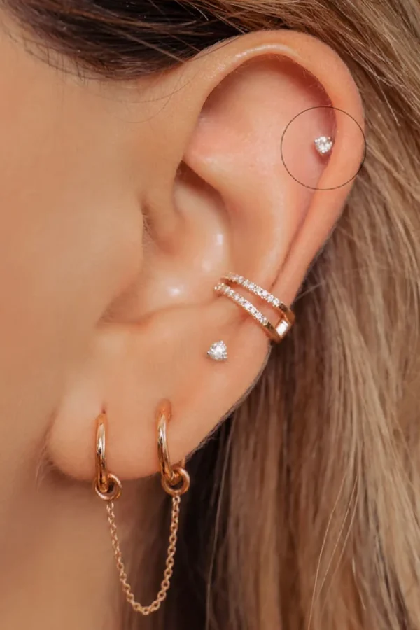 Culet 0.03 Carat Brilliant Cut Piercing GCJ1294