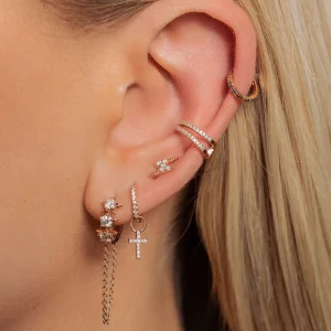 Culet ear cuff GCJ1157 30-0.08 CT H SI