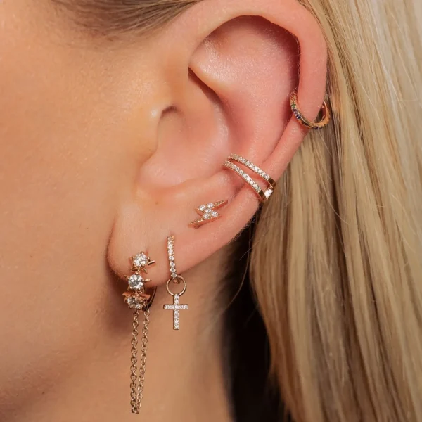 Culet ear cuff GCJ1157 30-0.08 CT H SI