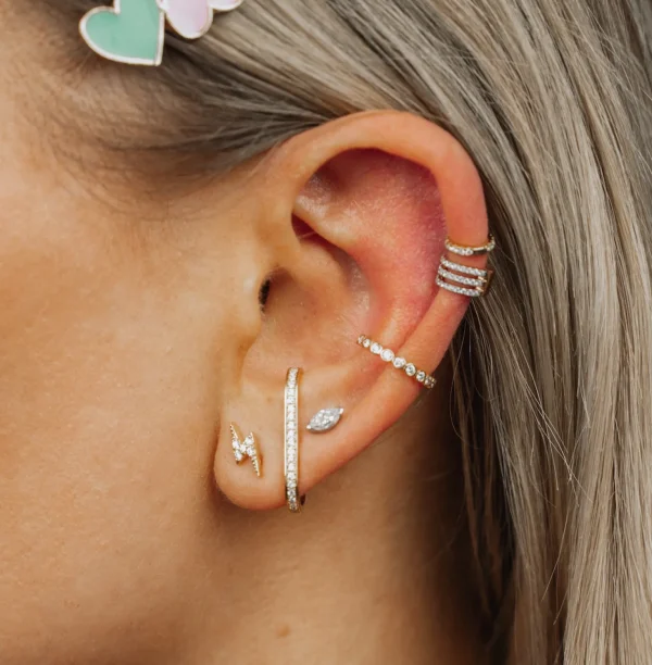 Culet Lightning Bolt Piercings GCJ0776