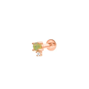 Culet Opal and Diamond Piercing GCJ1246