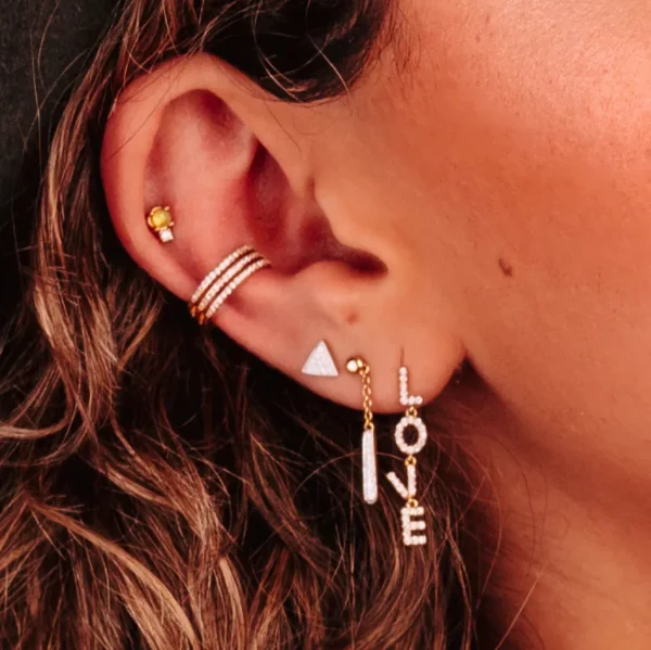 Culet Opal and Diamond Piercing GCJ1244
