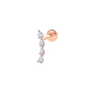Culet Quadruple Pear Piercing GCJ1303