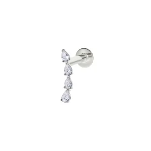 Culet Quadruple Pear Piercing GCJ1302