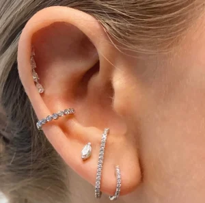 Culet Quadruple Pear Piercing GCJ1303