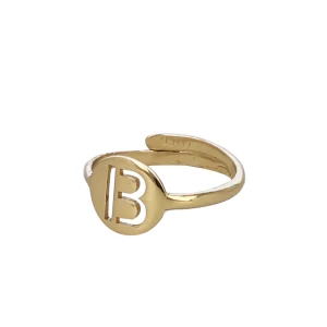 Lott Ring Small Letter Goudkleurig