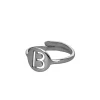 Lott Ring Small Letter Zilver