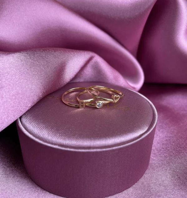 Minitials Baby Entangle Ring