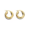 Minitials Bold Hoops Oorbellen