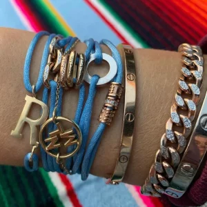 Minitials Circle Of Love Satijn Armband
