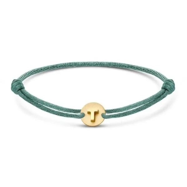 Minitials Disc Signature Satijn Armband