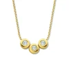 Minitials Drie Diamanten Ketting