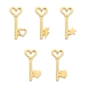 Minitials Drie Key To My Heart Ketting