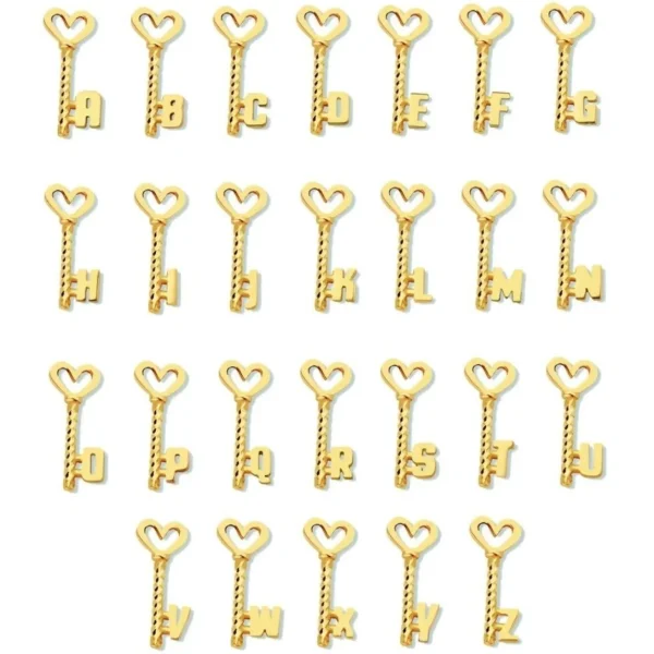 Minitials Drie Key To My Heart Ketting