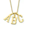 Minitials Drie Oblique Ketting