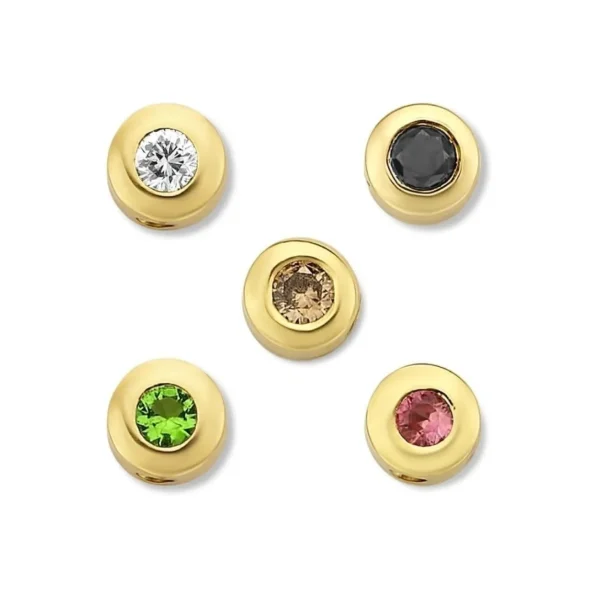Minitials Drie Signature Één Diamant Ketting
