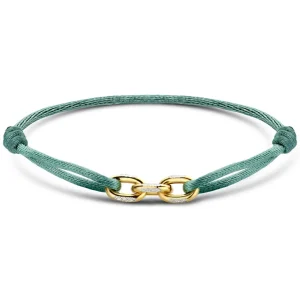 Minitials Drie Unchained Satijn Armband