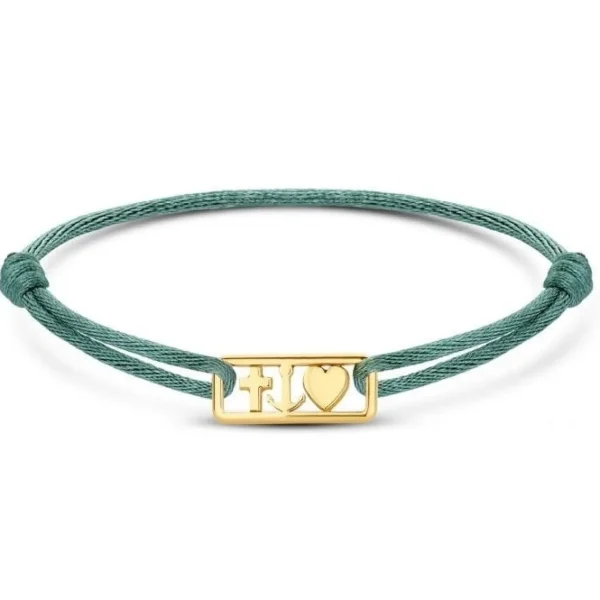 Minitials Drie Unity Satijn Armband