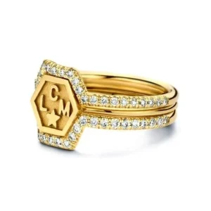Minitials Exagoni Nesting Ring