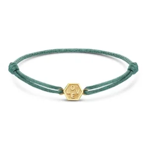 Minitials Exagoni Satijn Armband