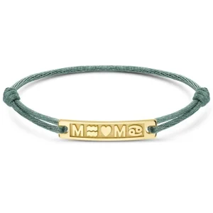 Minitials Horizontale Edge Satijn Armband