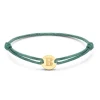 Minitials kleine disc satijn armband