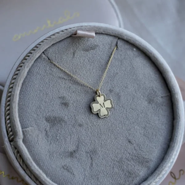 Minitials Lucky Leaf Ketting