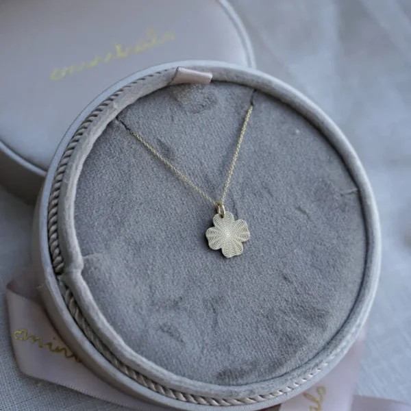 Minitials Lucky Leaf Ketting