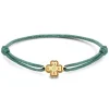 Minitials Lucky Leaf Satijn Armband