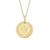 Minitials Middel Disc Olijftak Ketting