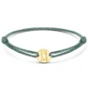 Minitials Middel Disc Satijn Armband