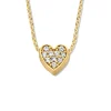 Minitials Één Pavé Hart Ketting