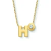 Minitials Één Signature Één Diamant Ketting