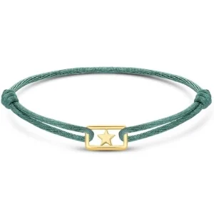 Minitials Één Unity Satijn Armband